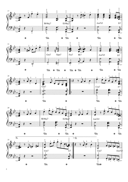 Autumn Leaves Solo Piano Page 2