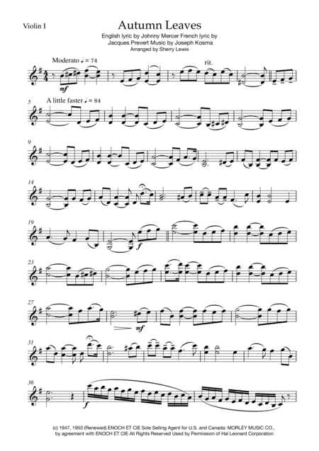 Autumn Leaves String Duo For String Duo Page 2