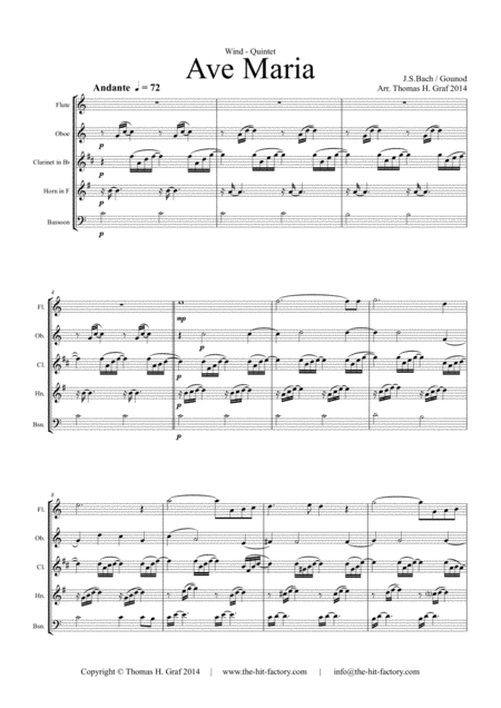 Ave Maria Bach Gounot Wind Quintet Page 2
