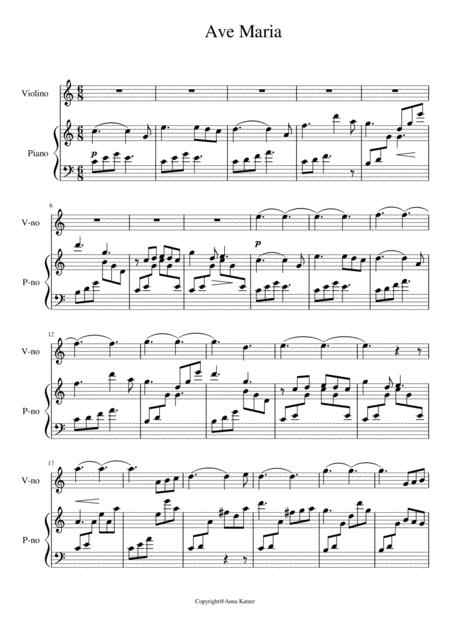 Ave Maria For Violin And Piano Page 2