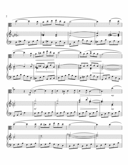 Ave Maria Franz Schubert For Viola And Piano Page 2