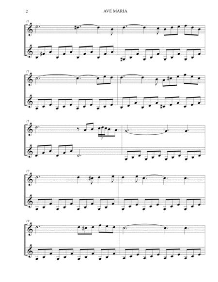 Ave Maria Franz Schubert Sheet Music Easy Piano Page 2