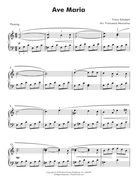 Ave Maria Intermediate Piano Page 2