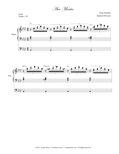 Ave Maria Spanish Lyrics Duet For Soprano Alto Solo Medium Key Organ Page 2