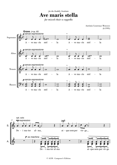 Ave Maris Stella Antnio Loureno Menezes Page 2