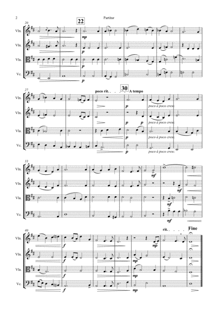Ave Verum Corpus W A Mozart String Quartet Page 2