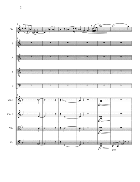 Ave Verum For Satb With String Quartet And Oboe Page 2