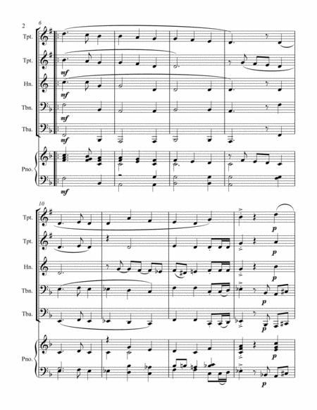 Away In A Manger Brass Quintet With Piano Accompaniment Page 2