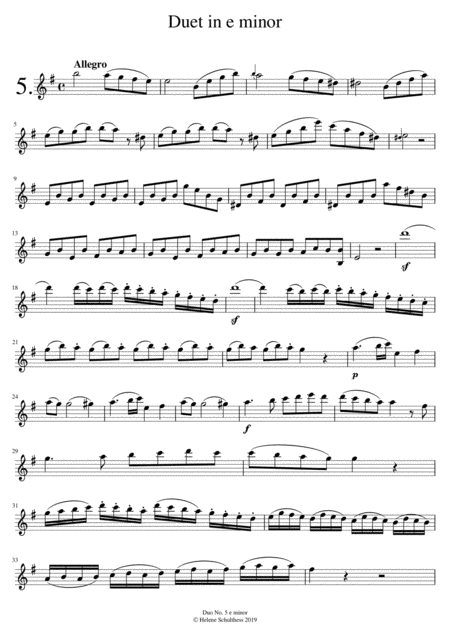 B Campagnoli Duo In E Minor For Flute And Violin Page 2