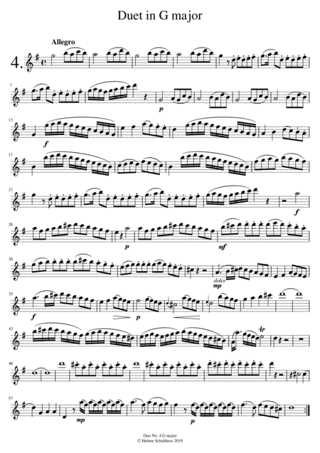 B Campagnoli Duo In G Major For Flute And Violin Page 2