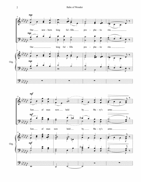 Babe Of Wonder A Christmas Anthem Page 2