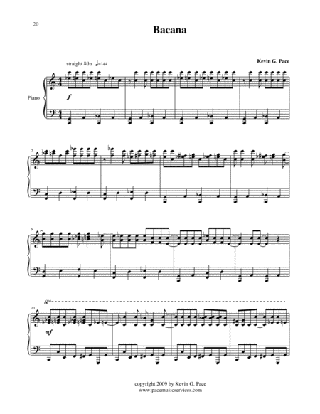 Bacana Cool Original Piano Solo Page 2