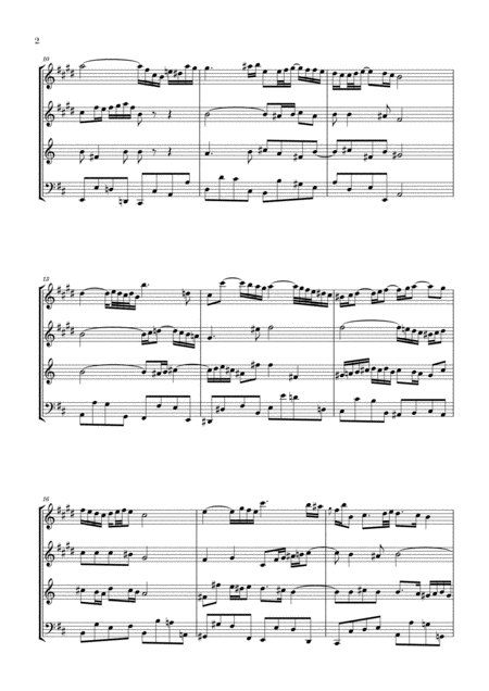 Bach Air On The G String For Brass Quartet 2 Trumpets Horn And Trombone Page 2