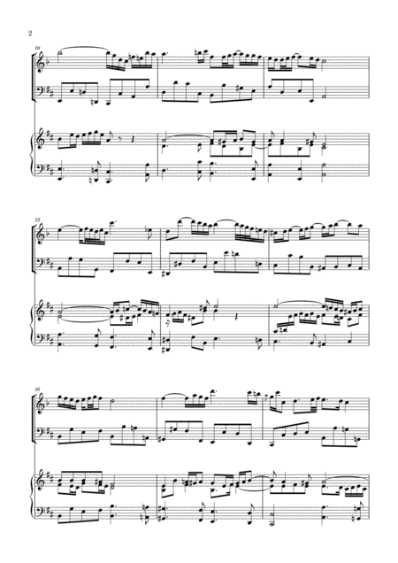 Bach Air On The G String For Oboe D Amore Violoncello And Piano Page 2
