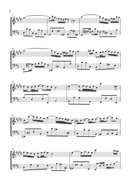 Bach Air On The G String For Trumpet In Bb And Violoncello Page 2