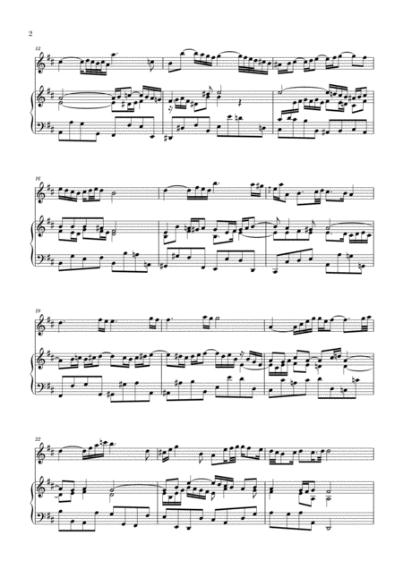 Bach Air On The G String For Violin And Piano Page 2