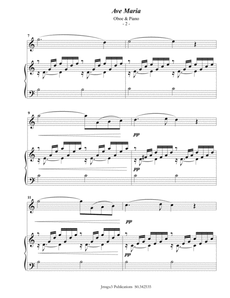 Bach Gounod Ave Maria For Oboe Piano Page 2