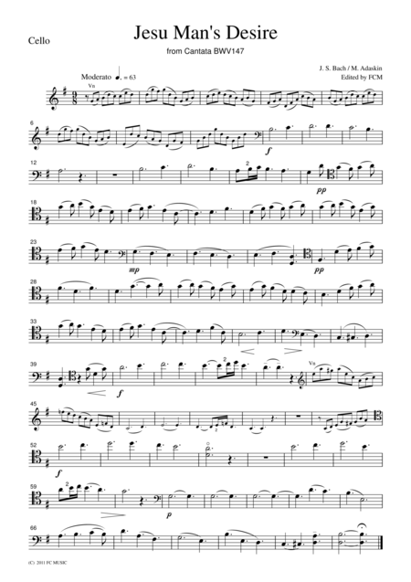 Bach Jesu Joy Of Mans Desire Bwv147 For Piano Trio Pb003 Page 2