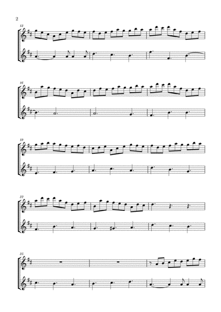 Bach Jesu Joy Of Mans Desiring For 2 Flutes Page 2