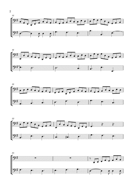 Bach Jesu Joy Of Mans Desiring For Cello And Double Bass Page 2