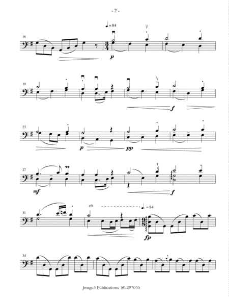 Bach Jesu Joy Of Mans Desiring For Cello Solo Page 2