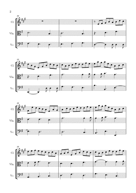 Bach Jesus Bleibet Meine Freude For Clarinet Viola And Cello Page 2