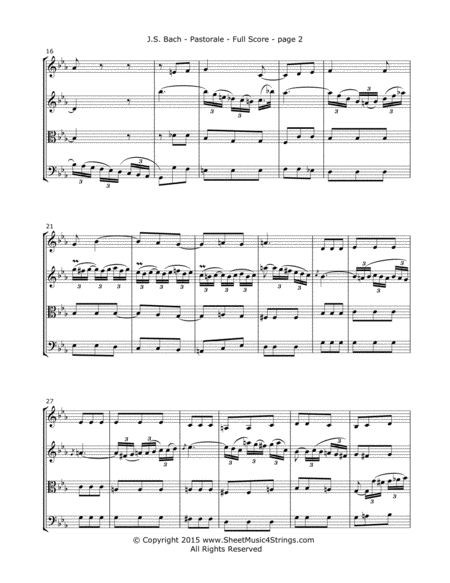 Bach Js Pastorale For String Quartet Page 2