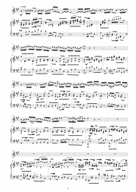 Bach Oboe Concerto In A Major Bwv 1055 For Oboe And Piano Page 2