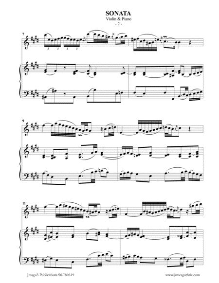 Bach Sonata Bwv 1035 For Violin Piano Page 2