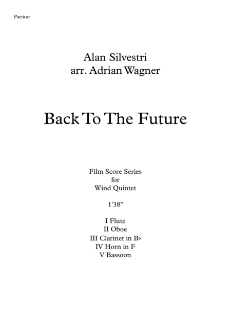 Back To The Future Alan Silvestri Wind Quintet Arr Adrian Wagner Page 2