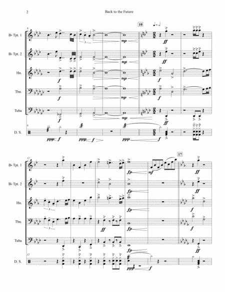 Back To The Future Brass Quintet Page 2