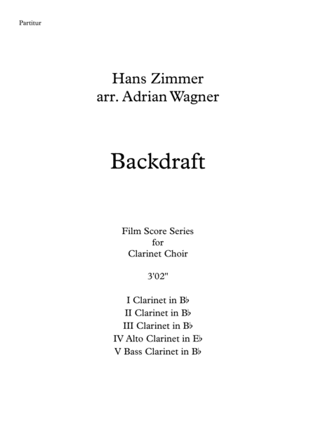 Backdraft Hans Zimmer Clarinet Choir Arr Adrian Wagner Page 2