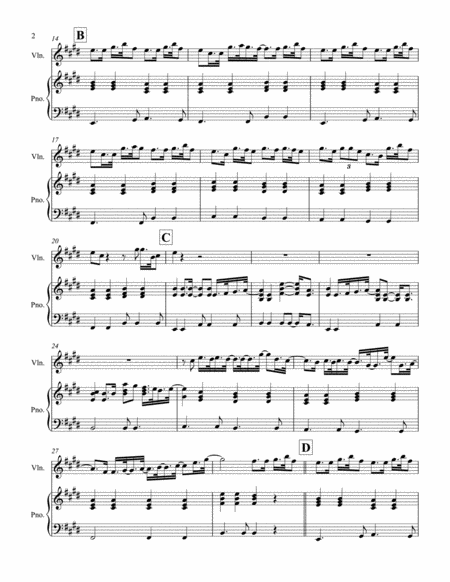 Bad Day Violin Piano Page 2