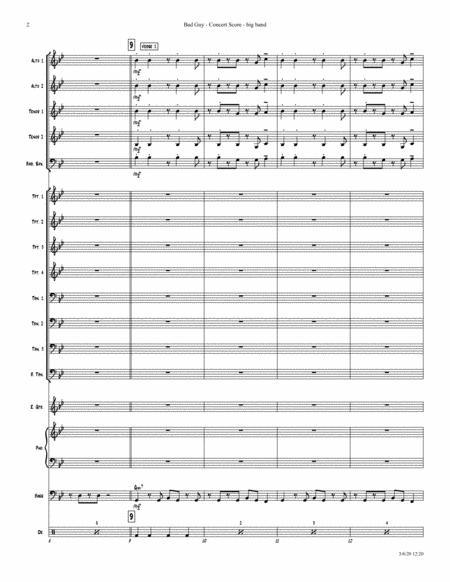 Bad Guy Big Band Arrangement Page 2