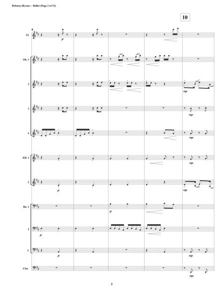 Ballet Mvt 4 From Debussys Petite Suite For Double Reed Choir Flute Page 2