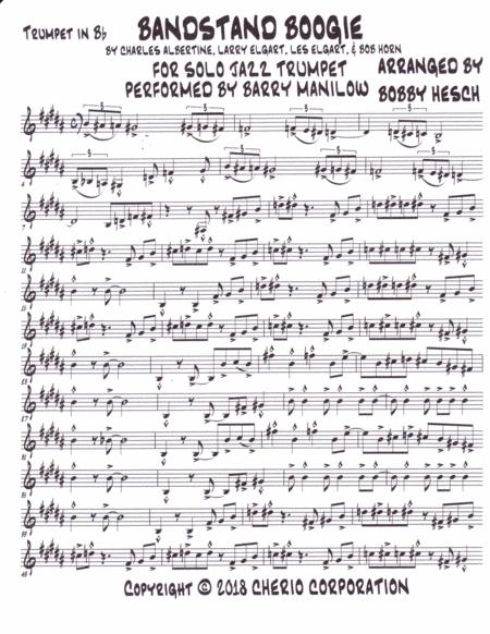 Bandstand Boogie For Solo Jazz Trumpet Page 2