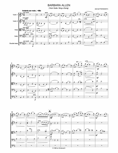 Barbara Allen For Strings Page 2