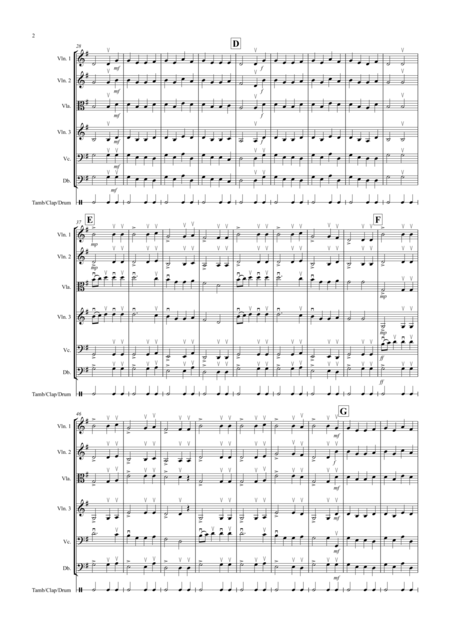 Basse Dance By Susato For String Orchestra Page 2