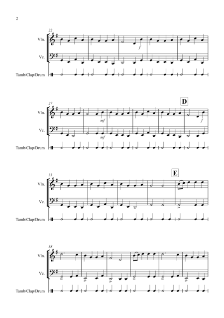 Basse Dance By Susato For Violin And Cello Duet Page 2