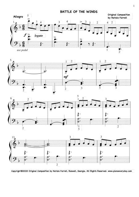 Battle Of The Winds Piano Solo Page 2
