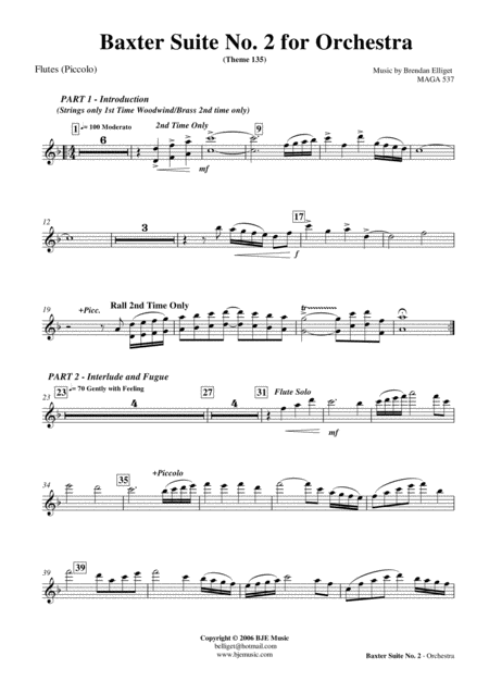 Baxter Suite No 2 Orchestra Page 2