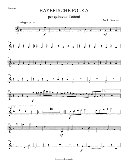 Bayerische Polka Brass Quintet Page 2