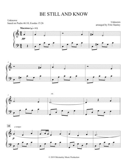 Be Still And Know Piano Solo Page 2