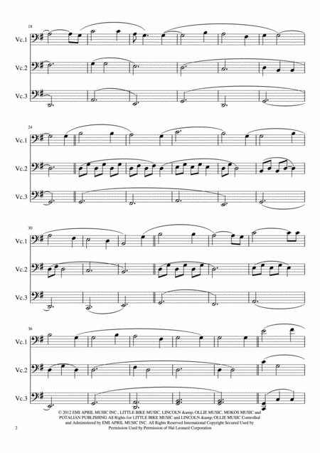 Be Still For Cello Trio Page 2