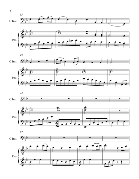 Be Thou My Vision Bass C Instrument Solo Page 2