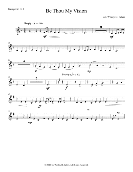 Be Thou My Vision Brass Sextet Page 2