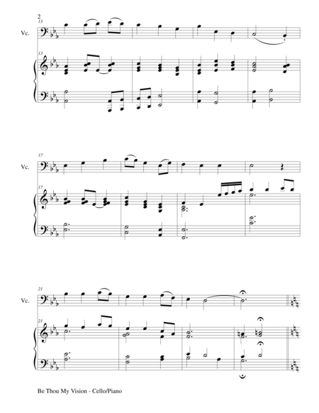 Be Thou My Vision Duet Cello And Piano Score And Parts Page 2