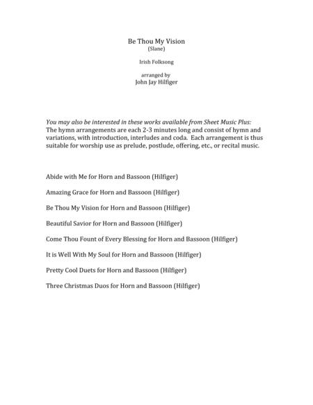 Be Thou My Vision For Horn And Bassoon Page 2