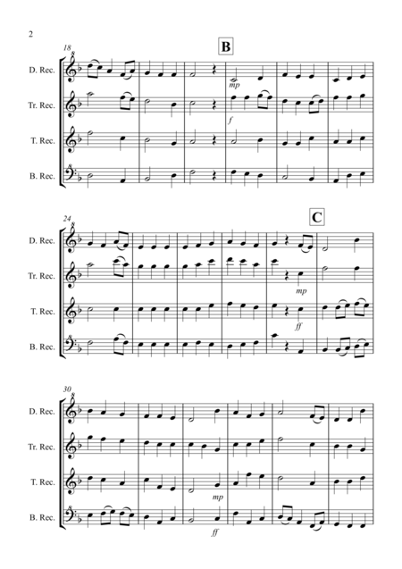 Be Thou My Vision For Recorder Quartet Page 2