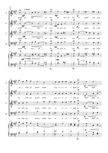 Be Unto Me Sacred Song For Satb Choir And Keyboard Page 2